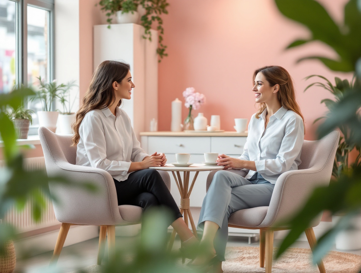 Entretien individuel entre une responsable et une collaboratrice
